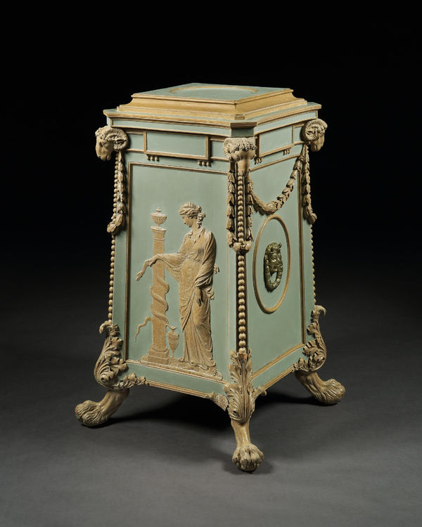 THE NEWBY HALL PLATE WARMER PEDESTAL, English, circa 1785