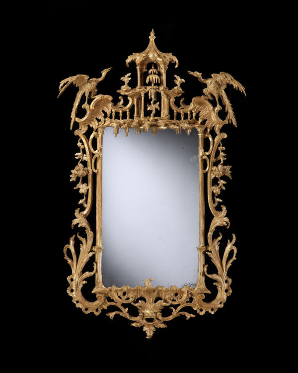 A PAIR OF GEORGE III GILTWOOD MIRRORS, English, circa 1765