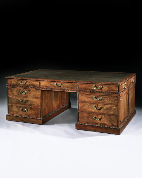 HIS ROYAL HIGHNESS PRINCE GEORGE THE DUKE OF KENT’S LIBRARY TABLE, English, circa 1770
