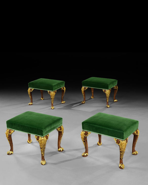 THE COLONIAL WILLIAMSBURG STOOLS, English, circa 1725