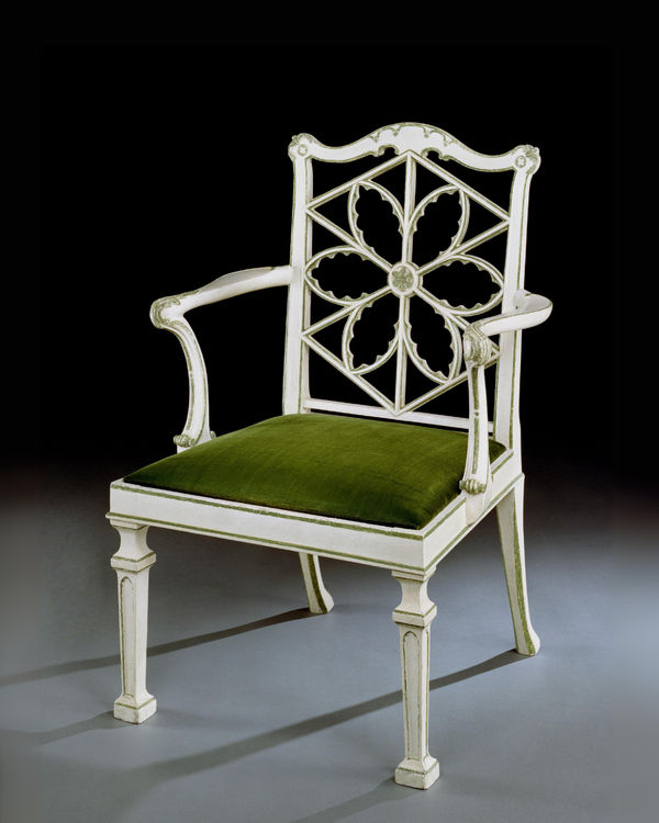 A GEORGE III ARMCHAIR ATTRIBUTED TO THOMAS CHIPPENDALE, English, circa 1770