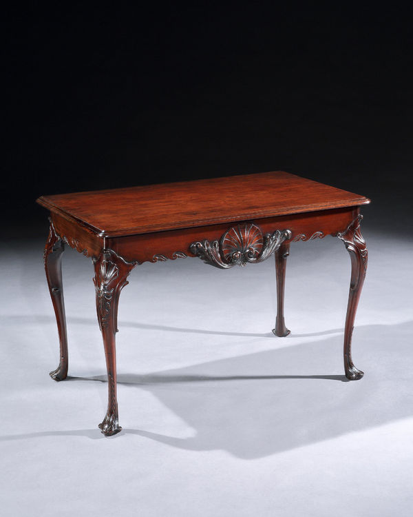 A GEORGE II MAHOGANY SIDE TABLE, Irish, circa 1750