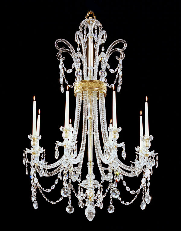 A GEORGE III CUT GLASS CHANDELIER BY MOSES LAFOUNT, English, circa 1795