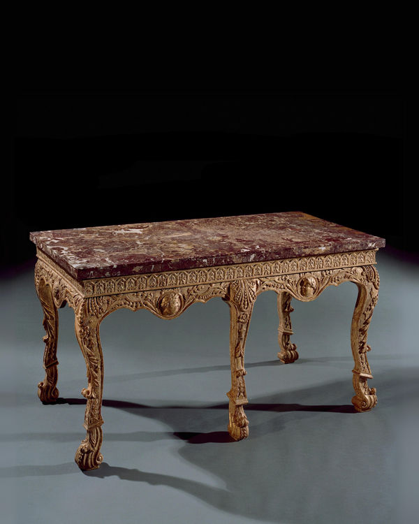A GEORGE II GILTWOOD SIDE TABLE , English, circa 1740