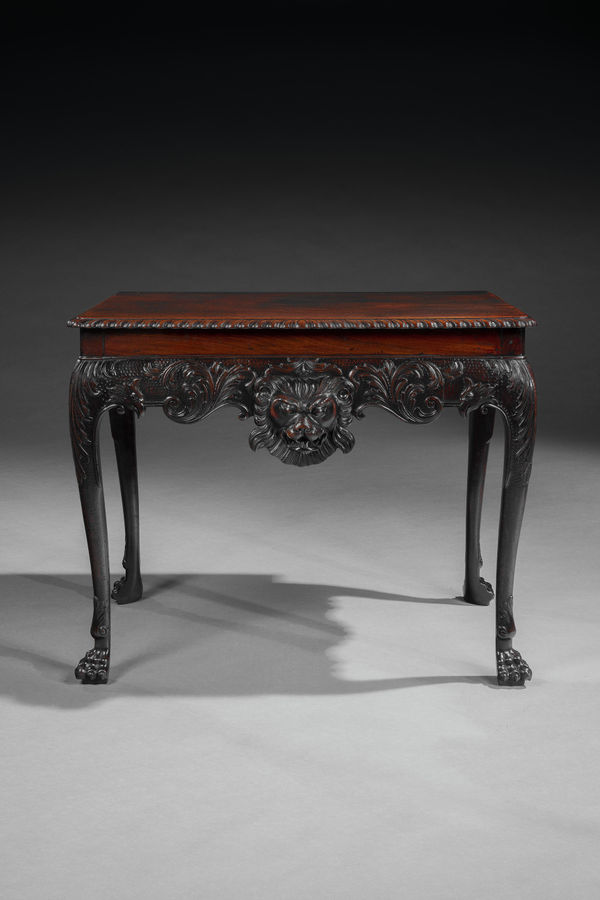 AN IRISH GEORGE II MAHOGANY SIDE TABLE, Irish, circa 1750