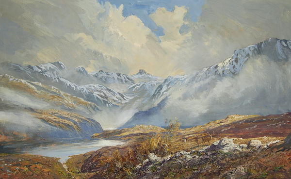 Stags below Stac Pollaidh, Scotland