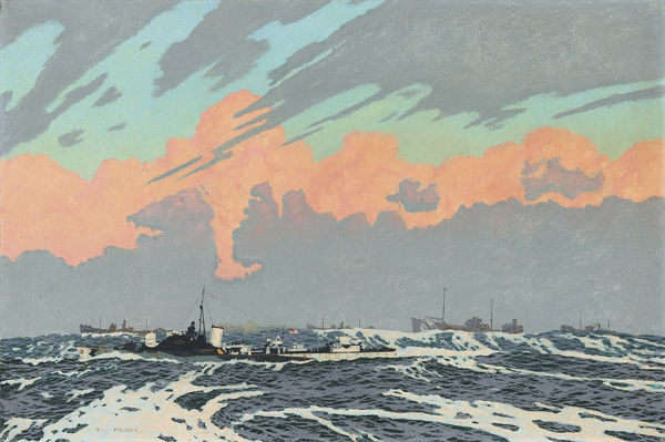 A British naval convoy