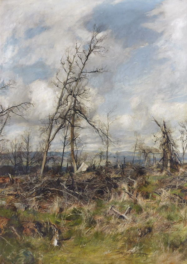 Sir James Lawton Wingate RSA (1846-1924), The Wreck of the Wood oil on canvas,1885, 104.6 x 74.7cm RSA Diploma Collection (Deposited1886), 2000.102