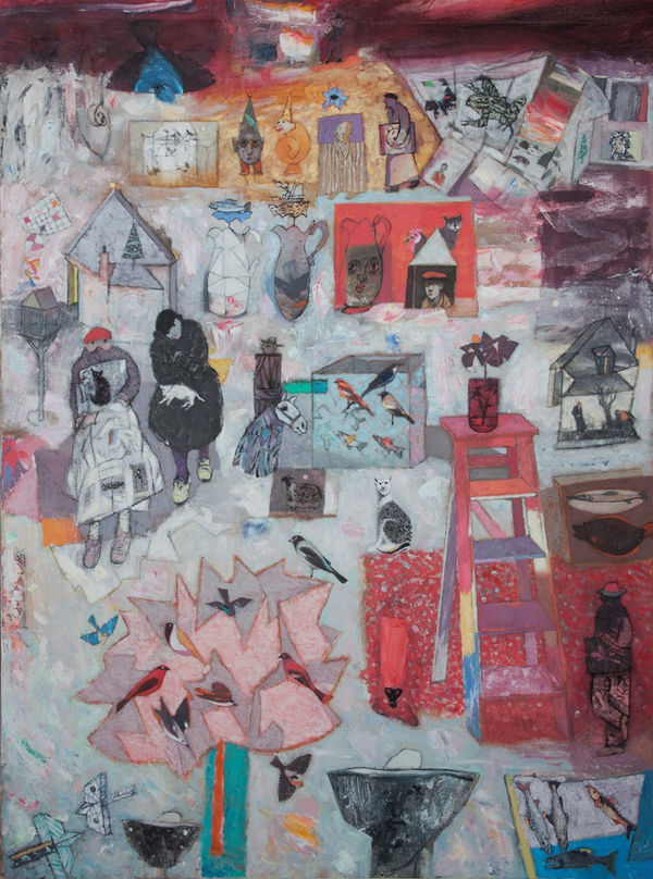 Alexander Fraser RSA, Sunflower, Birds and Beekeeper