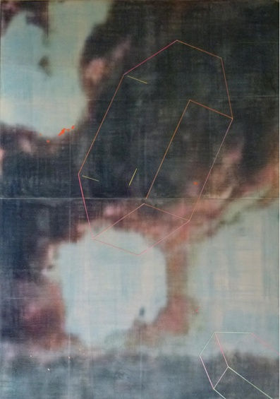 Ernesto Canovas, Double Bang, Mixed Media and Resin on Board