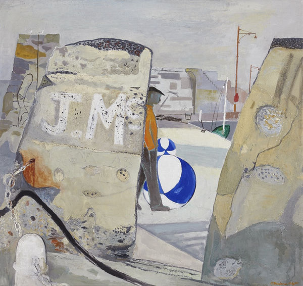 Robert H Blyth, Blue and White Float, 1993