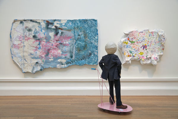 Laura Mcglinchey (wall) and Dennis J Reinmuller (foreground)