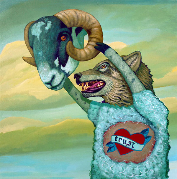 Michael Forbes, Trust Ewe, oil on linen
