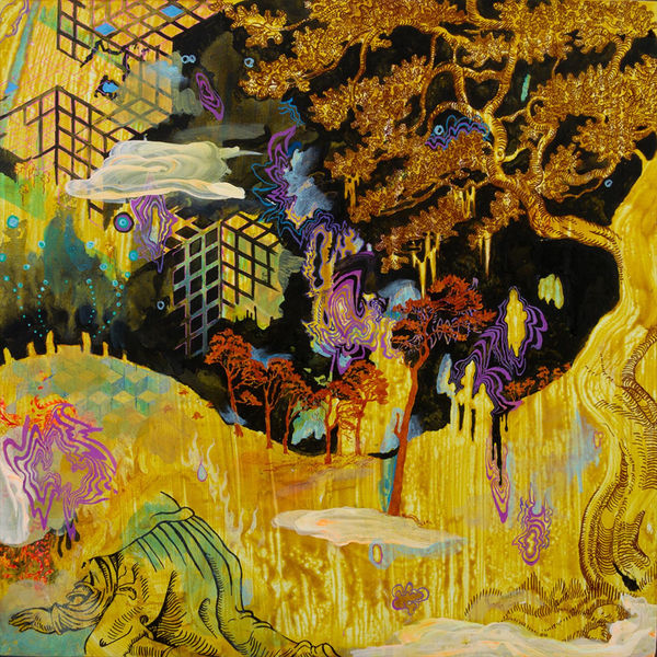 Kyle Noble, Flamorian Series: The Melting, acrylic, mineral pigment, ink and varnish on board