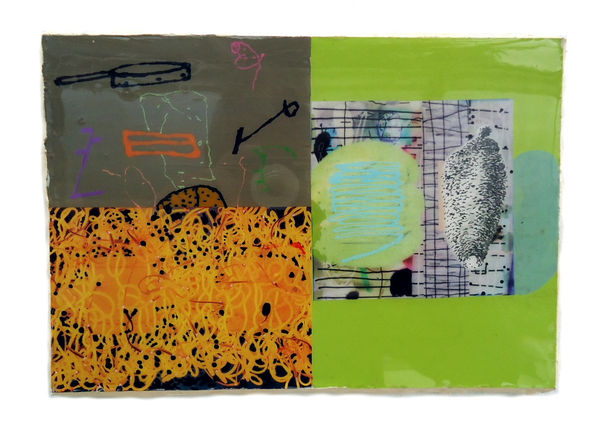 Lennox Dunbar RSA, Natural Nests, mixed media, 17 x 25 cm