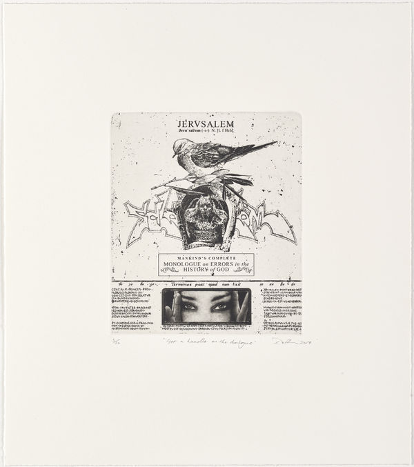 Stuart Duffin RSA, Get A Handle on The Dialogue, etching, edition of 20