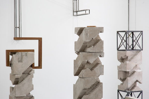 William Braithwaite, Concretion, 2017, concrete & steel