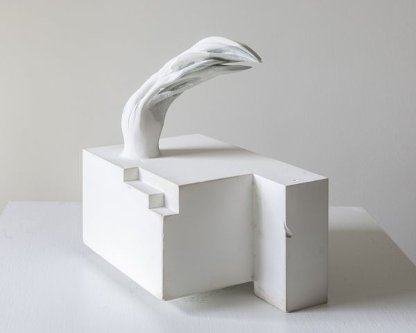 Gareth Fisher, Frond, 2008, plaster carving