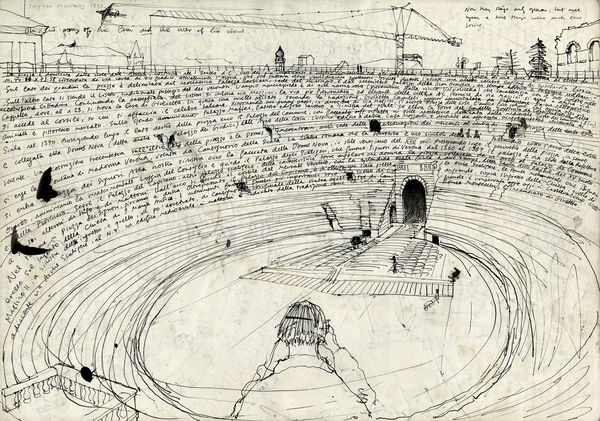 Stephen Moriarty, View of Verona II, recto, 1999