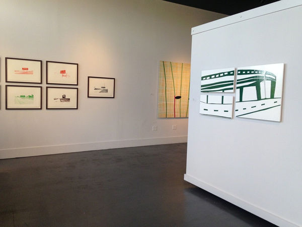 Installation view of Either or, Or both: Nate Cassie & Ethel Shipton in 2014