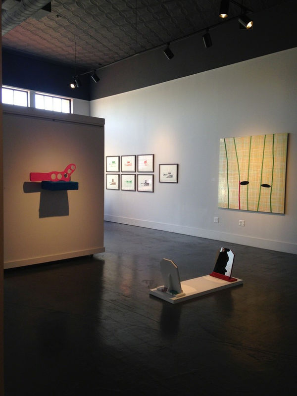 Installation view of Either or, Or both: Nate Cassie & Ethel Shipton in 2014