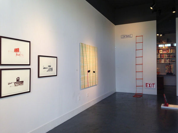 Installation view of Either or, Or both: Nate Cassie & Ethel Shipton in 2014