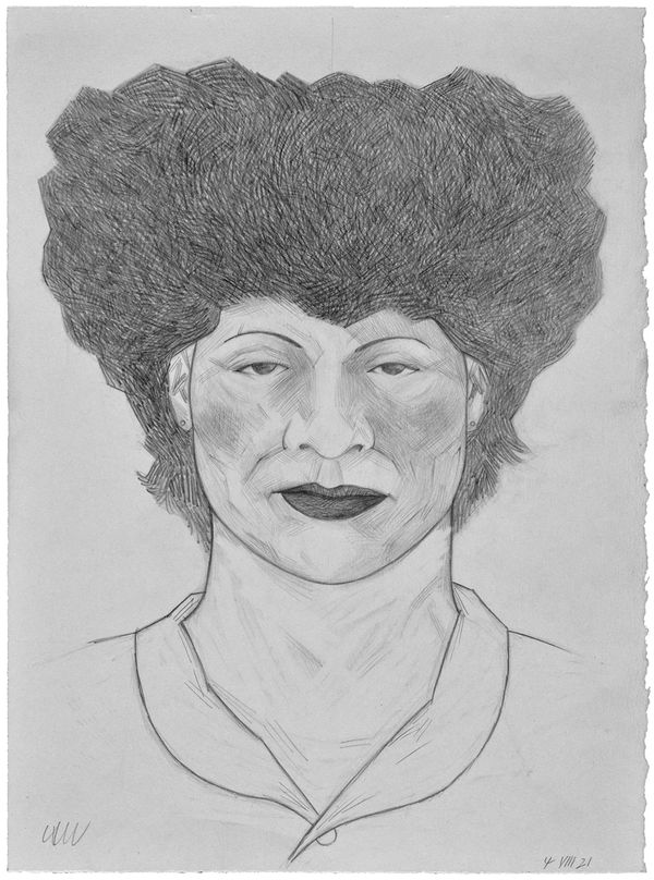 César A. Martínez Untitled (4Aug21), 2021 Graphite on Stonehenge paper 15 x 11 in 38.1 x 27.9 cm