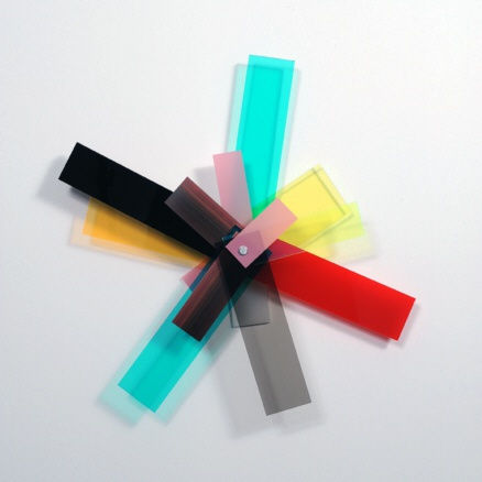 Untitled, 2008. Silkscreened polyester and plexiglass. 10” diameter, Miami, FL