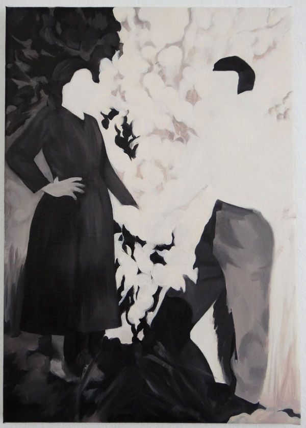 NATALIA OSSEF - NOT AT HOME - 2016 - WATERCOLOR ON PAPER - 50 X 35 CM