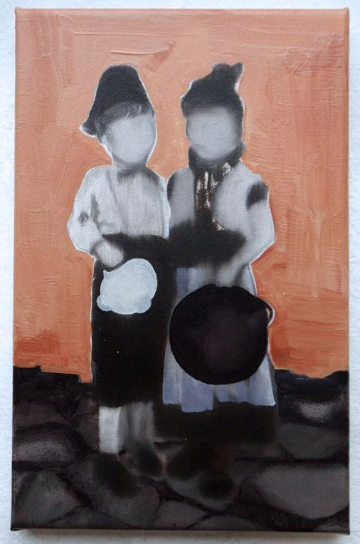 NATALIA OSSEF - THE DAY BEFORE - 2015 - OIL ON CANVAS - 30 X 18 CM