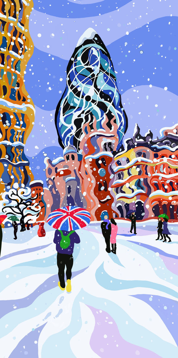 City in the Snow, 2022