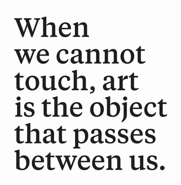 Susan Jacobs in When we cannot touch...