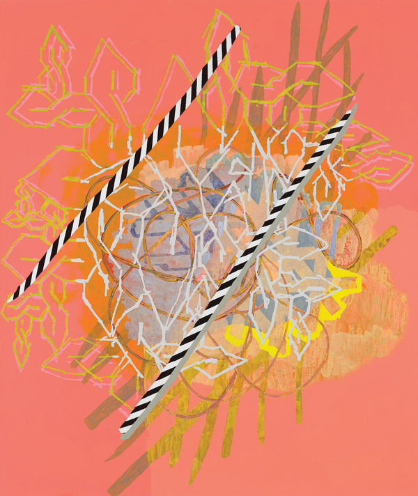 Nadine Christensen, Up All Night, 2023, Acrylic on board with cedar stretcher, 150 x 200 cm
