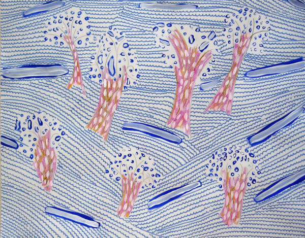 Nadia Haji Omar The Colour of Silence, 2015 Mixed Media on Paper 35.5 x 28 cm 14 x 11 in