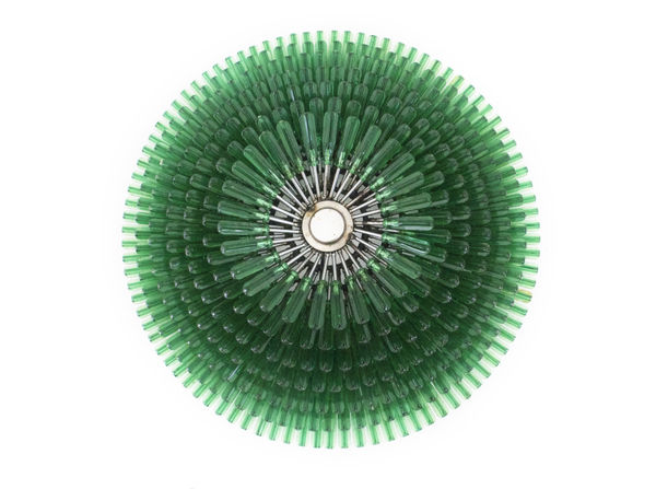 Prageeth Manohansa Chromatic VI Screwdrivers on metal frame 71 x 71 x 23 cm 28 x 28 x 9 in