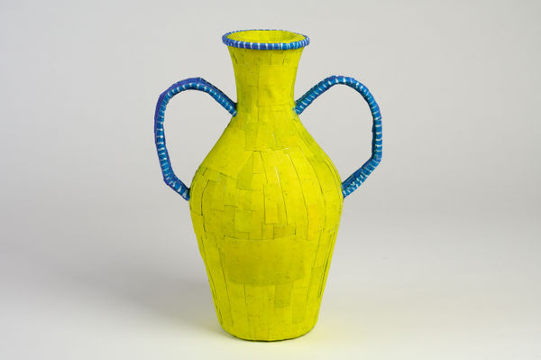 Daniel Gordon, Ancient Vessel in Citron and Blue, 2024