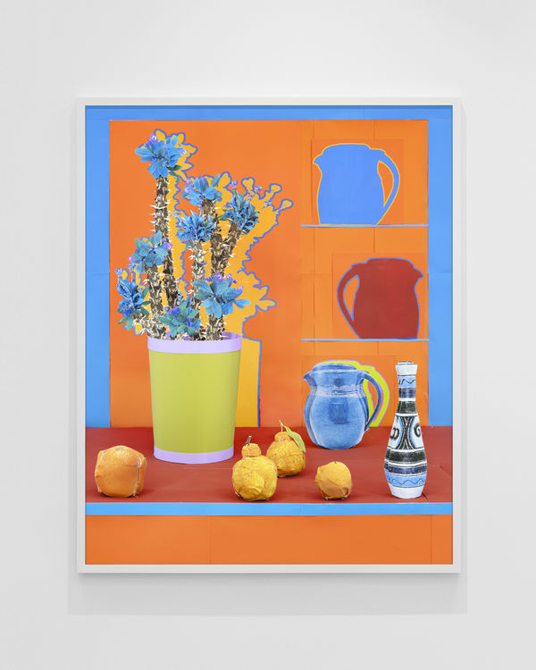 Daniel Gordon, Oranges with a Blue Crown of Thorns, 2024