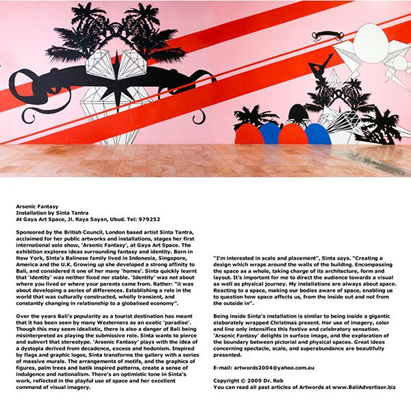 Arsenic Fantasy Installation by Sinta Tantra