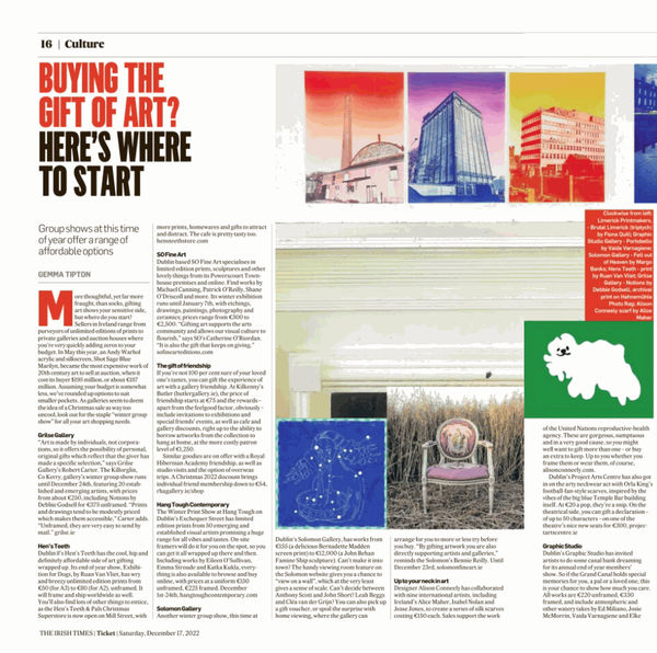 IRISH TIMES CULTURE MAGAZINE