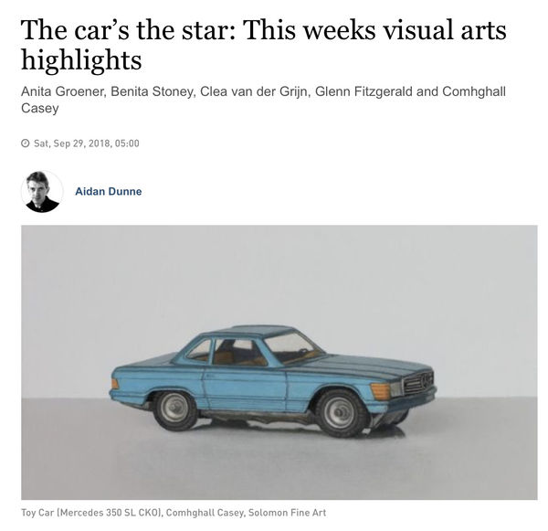 The Car's the Star, Comhghall Casey one of the Irish Times visual arts highlights