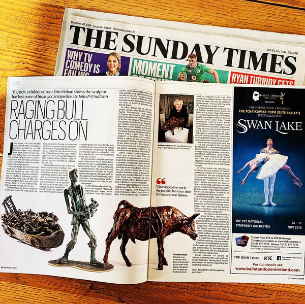 Raging Bull Charges On, John Behan article in Sunday Times
