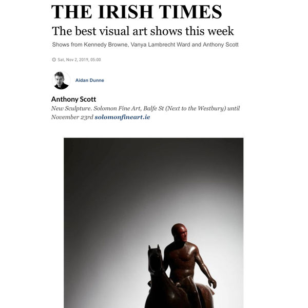 Anthony Scott: Best Visual Art Show of the Week, Irish Times