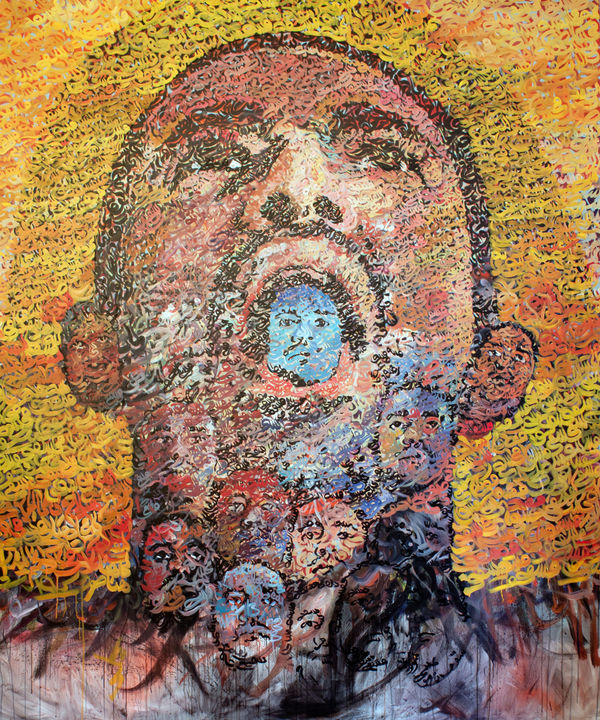 Faces of Your Other, 2014 Oil on Linen 240 x 200 cm