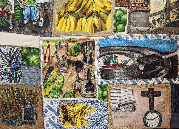 Meg Lubey, Untitled (Memento Mori Quilt), 2021