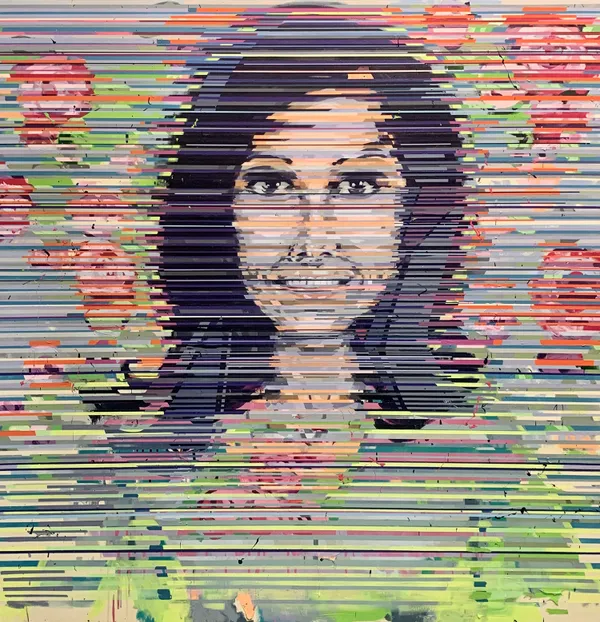 Lane Cooper Strong Female Lead - Mary (2), 2014/2021 acrylic on canvas 60 x 60 in