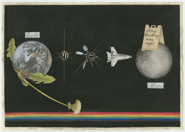 Amber Kempthorn Bradbury, 2013 paper collage 11 1/2 x 16 1/4 in