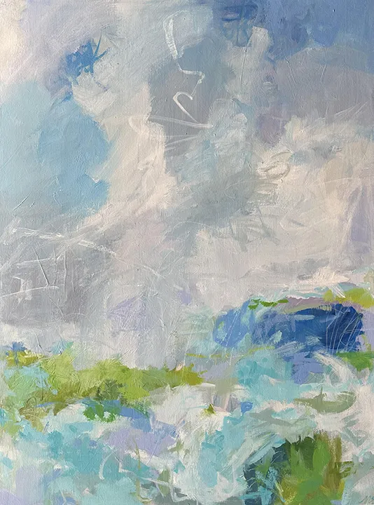 Mary Ann Sedivy Clouds Over Kerry, 2025 acrylic on canvas 48 x 36 in