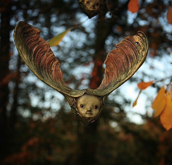 Scott Radke 46. Samara series 1, 2022 poly resin and acrylic paint 8 x 10.5 in