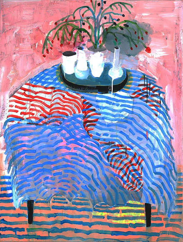 Pat Zinsmeister Parker The Olive Branch, 2020 mixed media on canvas 48 x 36 in