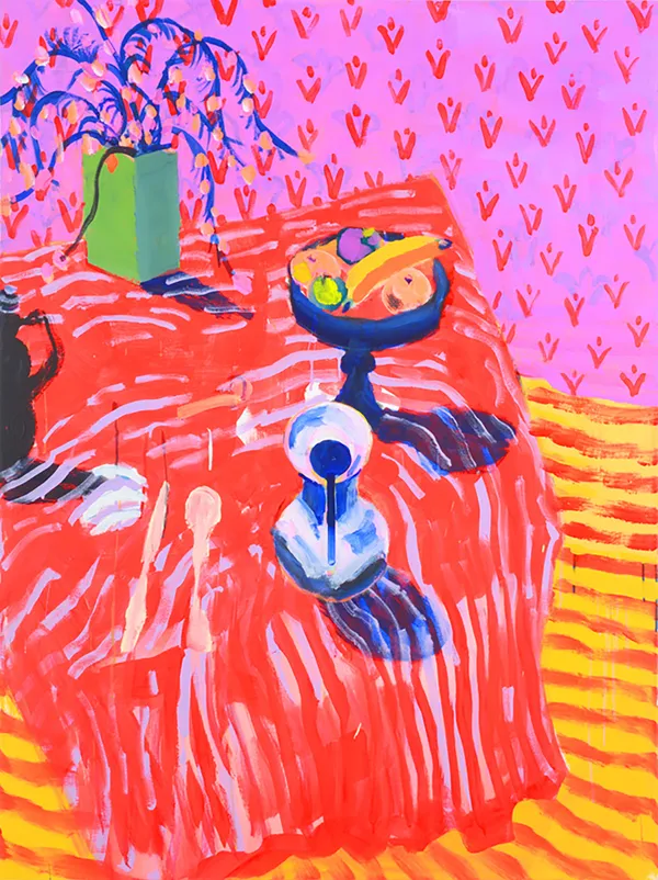 Pat Zinsmeister Parker The Sin of Omission (What Did I Forget?), 2020 mixed media on canvas 48 x 36 in